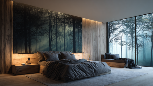 How to Achieve a Rustic Modern Mountain-Themed Bedroom Design